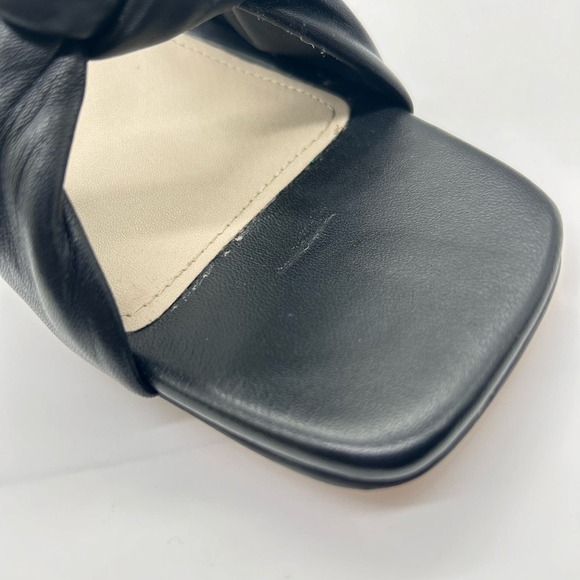 Journee Signature Sandals Women 11 Black Finlee Leather Dress Nordstrom $149 NEW - Picture 5 of 12